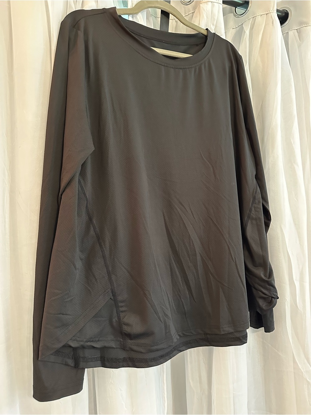 Ktilg  Long Sleeve Performance Shirt - BlackXL
